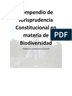 Compendio de Jurisprudencia Constitucional en materia de Biodiversidad