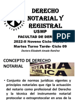 Derecho Notarial y Registral Usmp Parte 1 2022-II Alumnos Martes Tarde