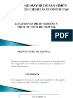 III Decisiones de Inversion y Presupuestos de Capital