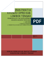 Laporan Hasil Pembahasan Pansus I Final - 5 Juli 2011