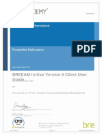 BREEAM In-Use Version 6 Client User Guide - Your CPD Certificate