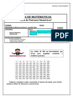 Guía de Matemáticas en Tablas de 100 4° Básico