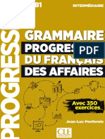 Grammaire Progressive du français des affaires - Intermédiaire