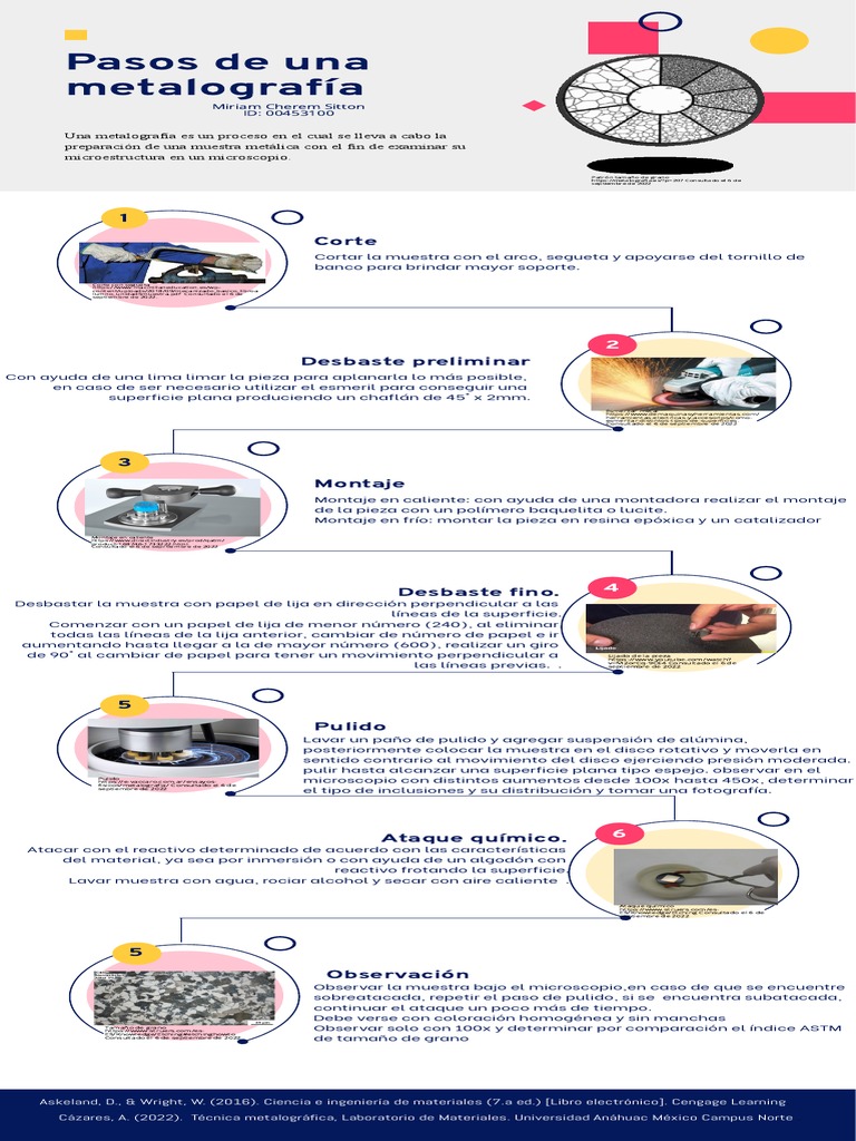 Proceso de Metalografía | Descargar gratis PDF | Ciencias fisicas | Química