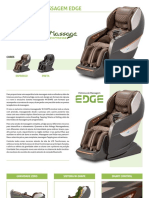 Poltrona de massagem com 42 airbags e sistema W-Shape