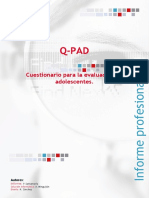 Informe Profesional Q-PAD. Cuestionario para La Evaluación de Adolescentes.