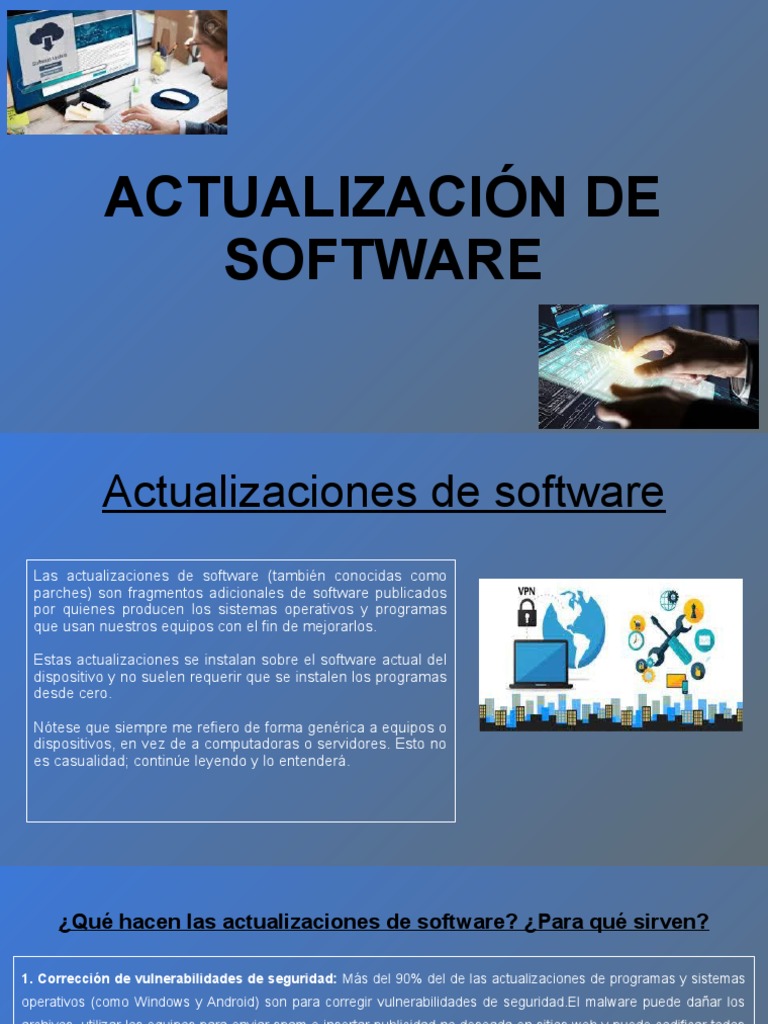 Importancia de Actualizaciones de Software | PDF | Software | Gestión ...