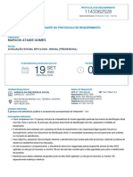 Protocolo de requerimento para avaliação BPC/LOAS