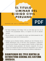 El Titulo Preliminar Del Código Civil Peruano