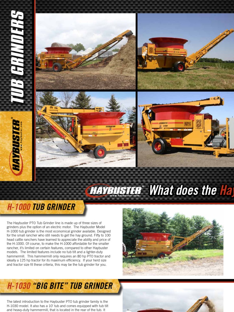 Tub Grinders PDF Mill (Grinding) Belt (Mechanical)