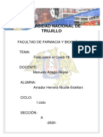 1.foda Sobre El Covid-19-Facultad de Farmacia y Bioquímica-Amador Herrera Nicolle Estefani