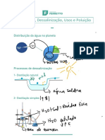 Distribuição, Desalinização ...