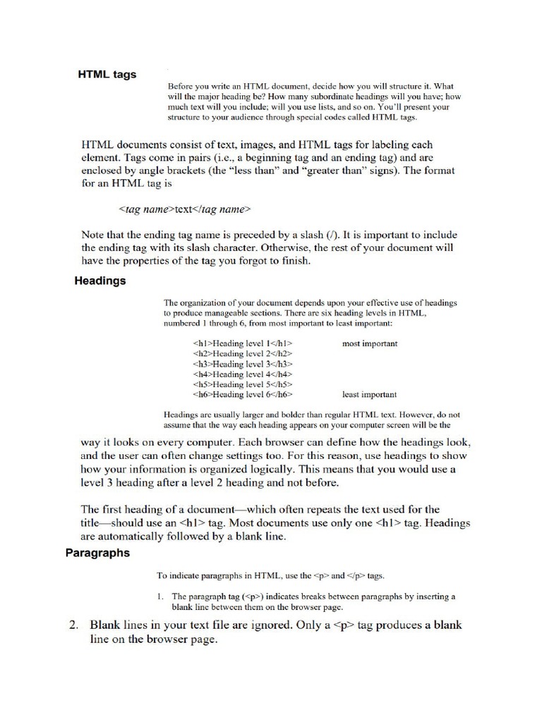 Html basic pdf