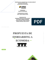 Proceso de Onboarding ECOMODA. Grupo 7