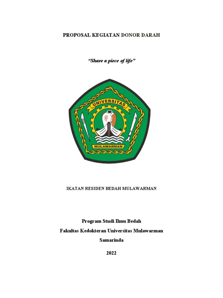 Proposal share a piece of life pdf