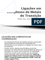 Ligações em Complexos de Metais de Transição