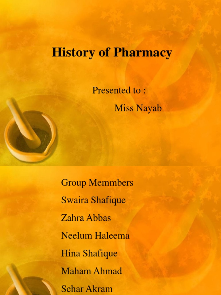 3 History or Evolution of Pharmacy | PDF | Pharmacy | Medical Prescription