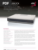 Telenet Digicorder ADB Datasheet 5820C