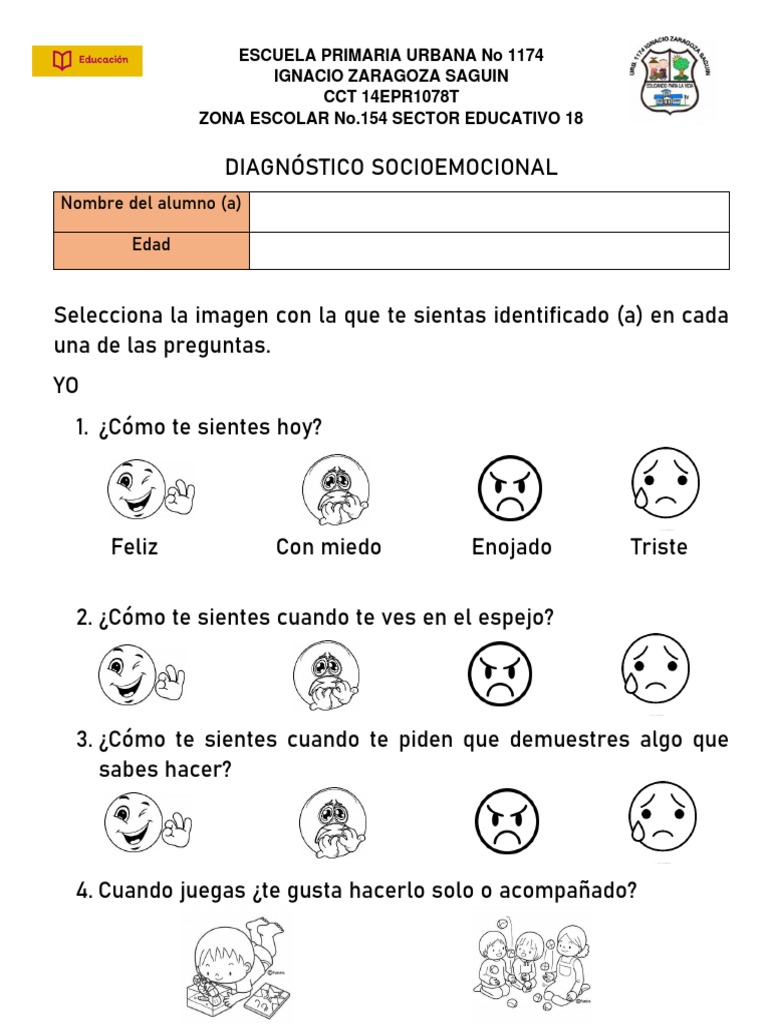 Diagnostico Socioemocional | PDF