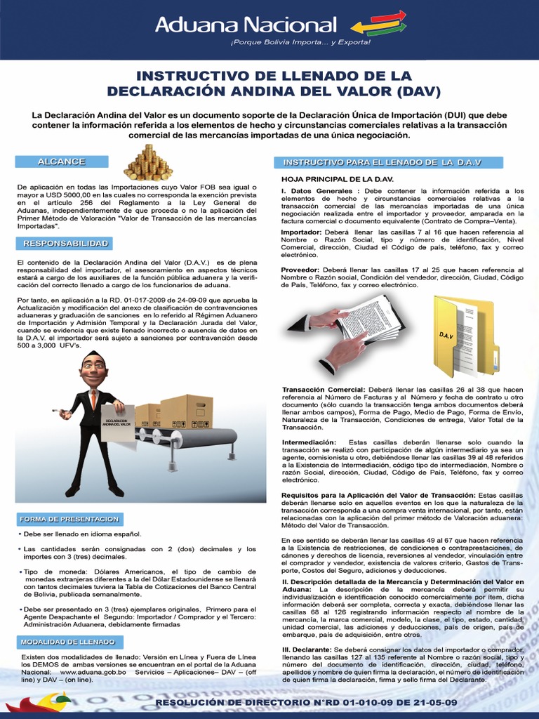 Llenado de La DAV | PDF