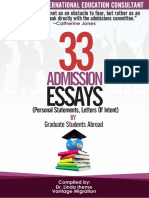 33 Admission Essays