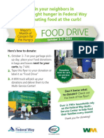 2022 Federal Way Food Drive Flyer