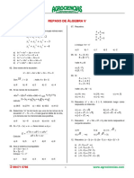 TMR 3.1 Algebra - Repaso V (Ecuaciones Polinomiales - Sistema de Ecuaciones - Desigualdades - Intervalos - Inecuaciones) SC