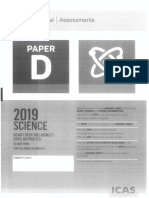 ICAS - Science - Paper D - 2019