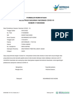 Formulir Pernyataan Registrasi Sasaran Vaksinasi Covid-19 NOMOR: P-5I9OB3D0