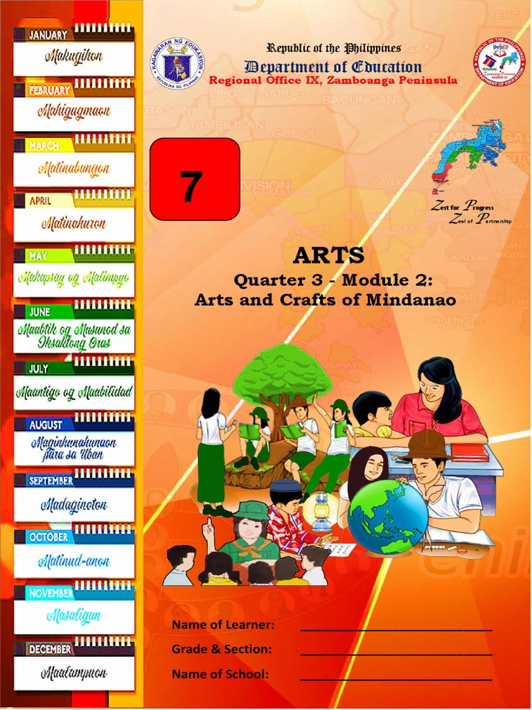 Arts and Crafts of Mindanao: Grade 7 Module | PDF | Mindanao | Philippines