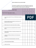 Training Evaluation Form Ratings