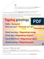 Tagalog For