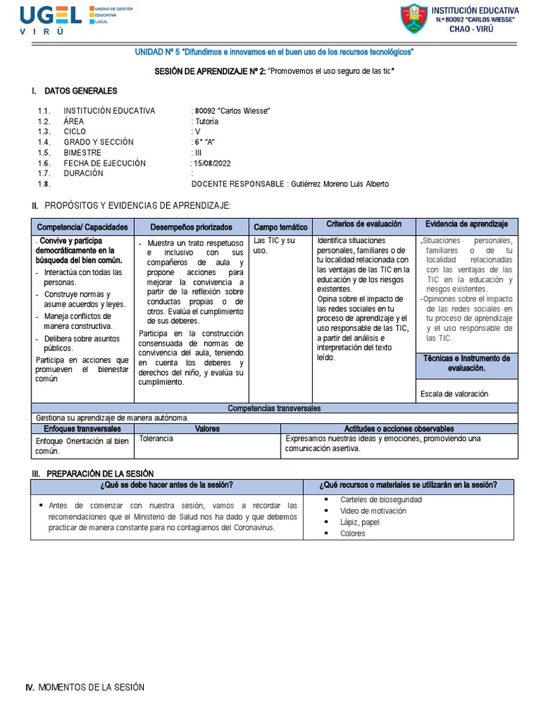 Uso Responsable de TIC en Educación | PDF | Tecnología de información y ...