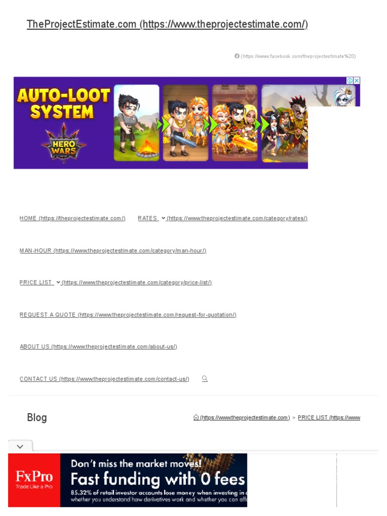 Scaffolding Price List PDF Pipe (Fluid Conveyance) Galvanization