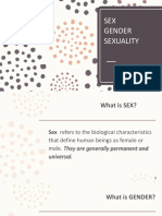 S3 - Sex Gender and Sexuality - 7 Jan 2021