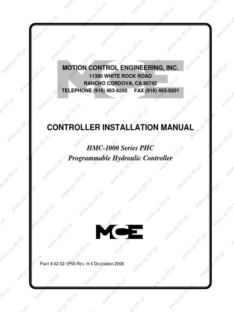 HMC-PHC - 42!02!1P00 HMC-1000 Series PHC Programmable Hydraulic ...