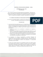 Acuerdo 01 de 2010 CESU - Creación Lineamientos Acreditación Maestrias y Doctorados