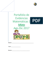 Portafolio de Evidencias Matematicas 1 (PARTE 1 MIXTO)
