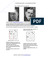 Euwe Alekhine Un Final de Peones Decisivo
