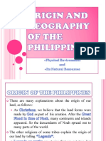 Origin and Geography of The Philippines