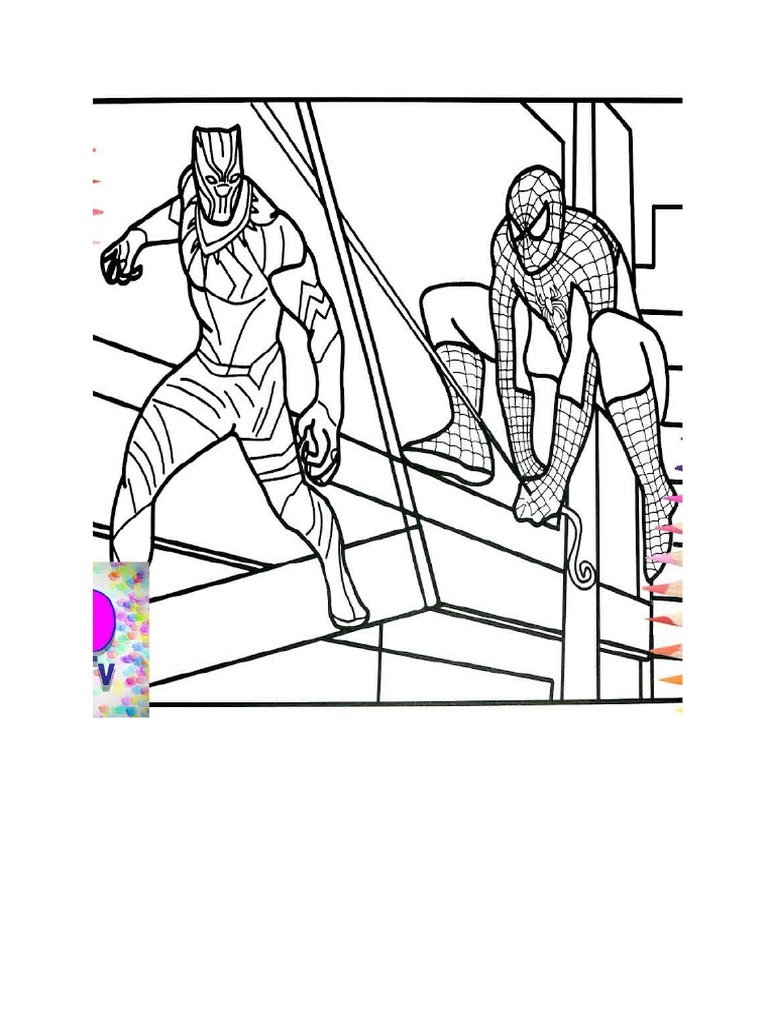 Black Panther Colouring Pages | PDF