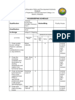 Technical Education Skills and Development Authority Masbate Polytechnic and Development College, Inc. Baleno, Masbate HOUSEKEEPING SCHEDULE Animal Production (Poultry Chicken) NC II Practical Work