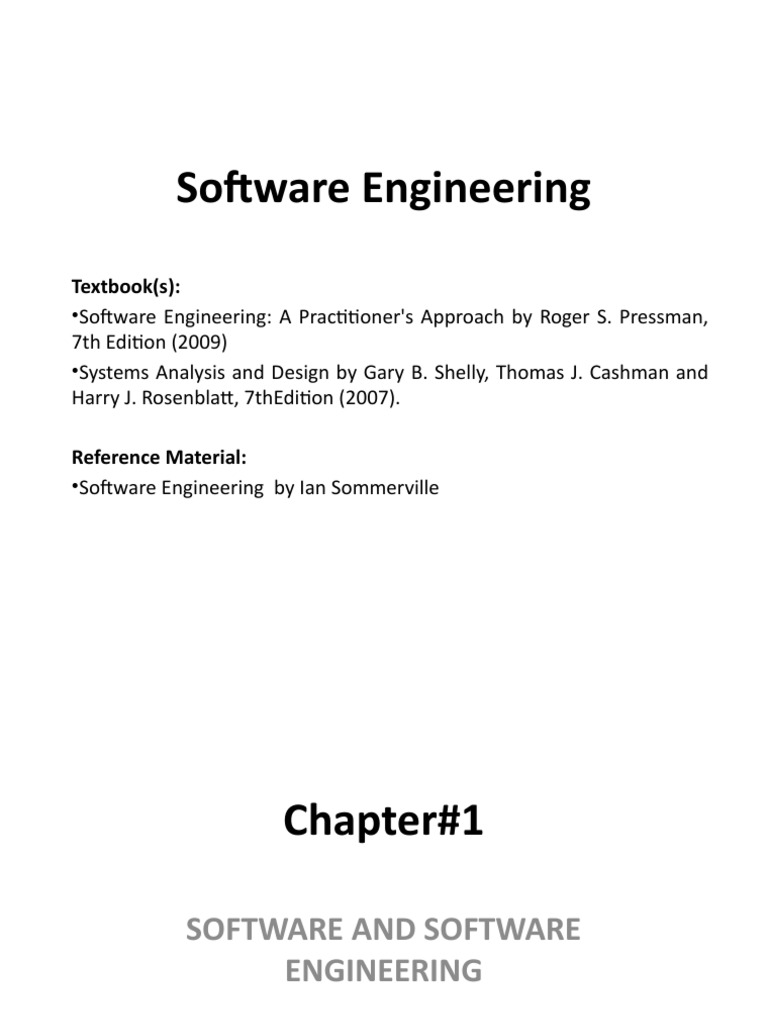 Chapter#1 Software Engineering | PDF | Software | Engineering