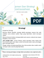 Manajemen Dan Strategi Kewirausahaan: Click Here To Add A Subtitle