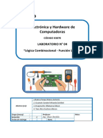 Lab04 - Logica Combinacional - Funcion Logica