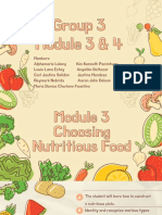 Module 3 Choosing Nutritious Food