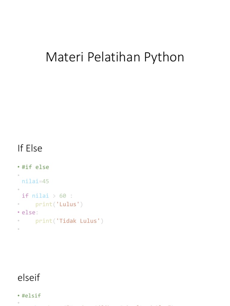 Panduan Lengkap Pelatihan Python | PDF | Komputer