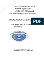 Tugas Proyek Biologi - Pengaruh Pemberian Pupuk Kandang Terhadap Pertumbuhan Terong Ungu - Feronika Idola Silaban - XII MIPA 5