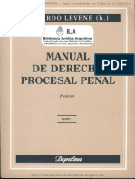 Levenne. Ricardo Manual de Derecho Procesal Penal Tomo I