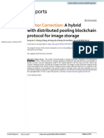 Author Correction:: A Hybrid With Distributed Pooling Blockchain Protocol For Image Storage